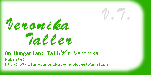 veronika taller business card